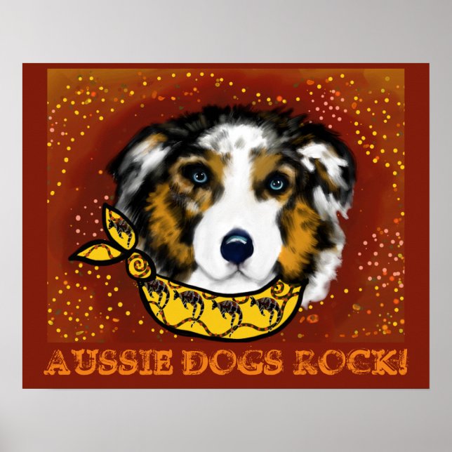 AUSTRALIAN SHEPHERD POSTER (Vorne)