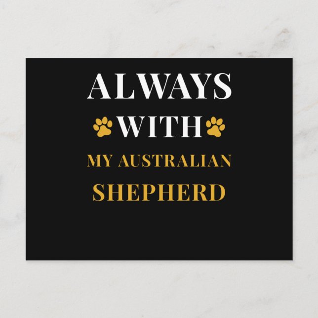 Australian Shepherd Postkarte (Vorderseite)