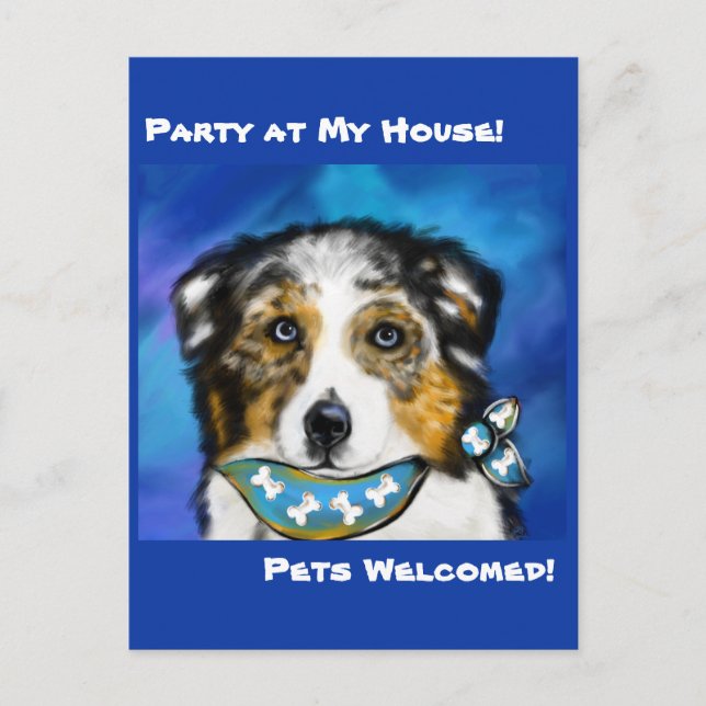 AUSTRALIAN SHEPHERD POSTKARTE (Vorderseite)