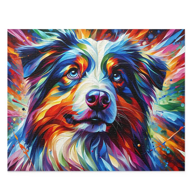 Australian Shepherd Puzzle: Blue Merle Aussie Puzzle (Australian Shepherd Puzzle: Blue Merle Aussie Jigsaw)