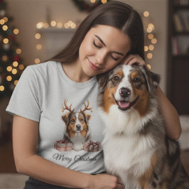 Australian Shepherd Reindeer Shepherd T-Shirt