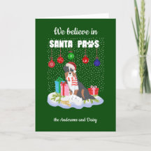 Australian Shepherd Santa Paws Weihnachten