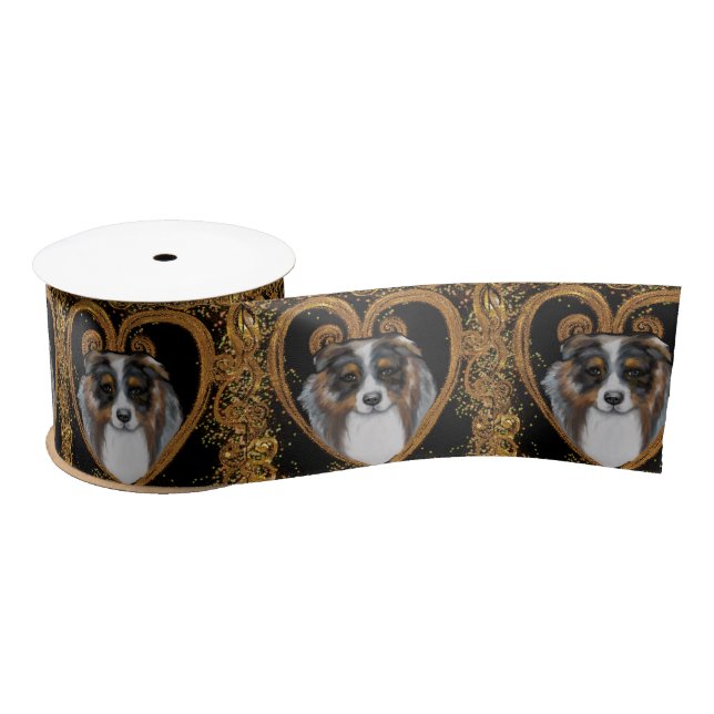 Australian Shepherd Satinband (Spule)