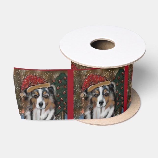 Australian Shepherd Satinband (Spule)