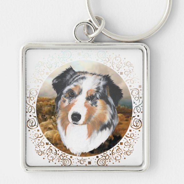 Australian Shepherd Schlüsselanhänger (Vorne)