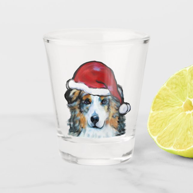 Australian Shepherd Schnapsglas (Vorderseite)