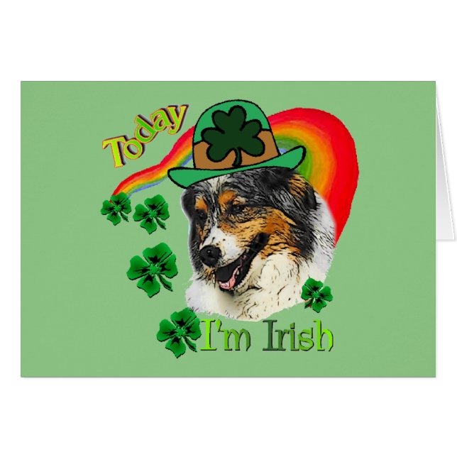 Australian Shepherd St Patricks (Vorderseite (Horizontal))
