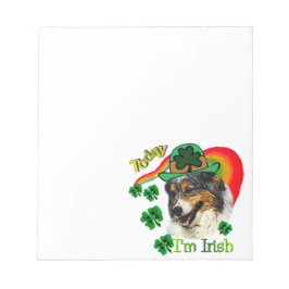 Australian Shepherd St Patricks Notizblock