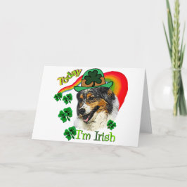 Australian Shepherd St. Pattys Karte