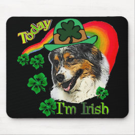 Australian Shepherd St. Pattys Mousepad