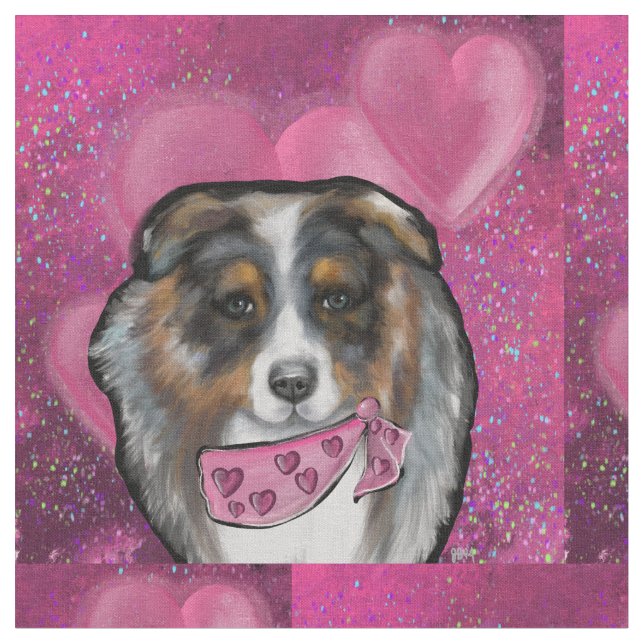 Australian Shepherd Stoff (Nahaufnahme)