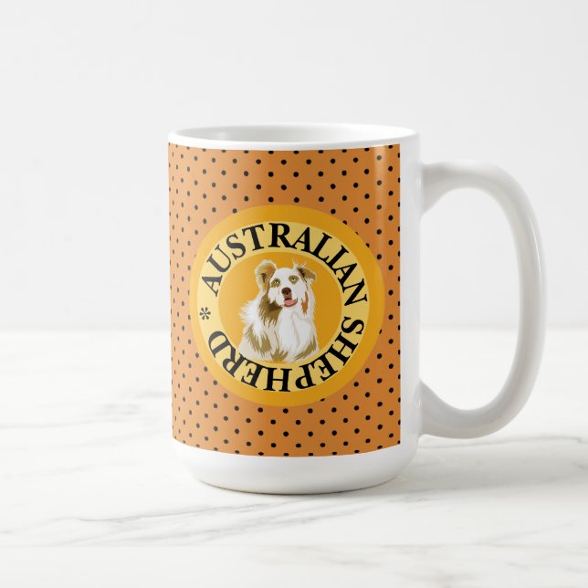 Australian Shepherd Tasse (Rechts)