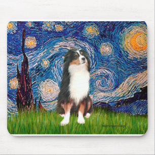 Australian Shepherd (Tri2) - Sternennacht Mousepad
