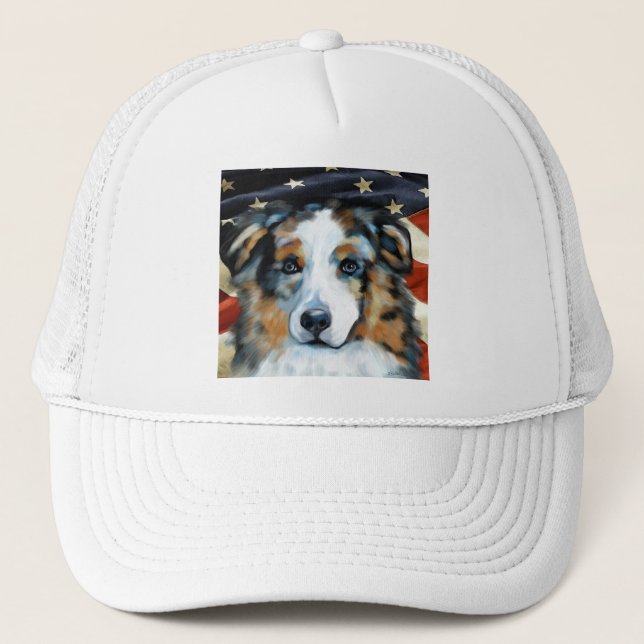 Australian Shepherd Truckerkappe (Vorderseite)