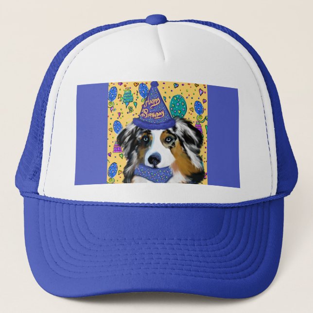 AUSTRALIAN SHEPHERD TRUCKERKAPPE (Vorderseite)