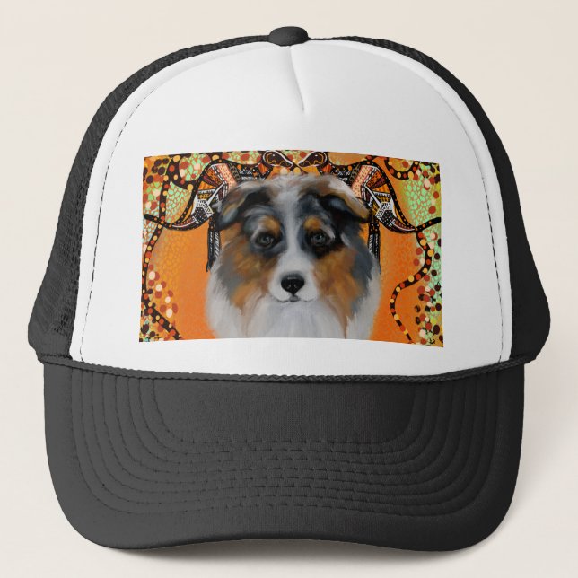 AUSTRALIAN SHEPHERD TRUCKERKAPPE (Vorderseite)