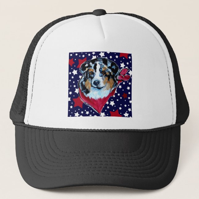 AUSTRALIAN SHEPHERD TRUCKERKAPPE (Vorderseite)