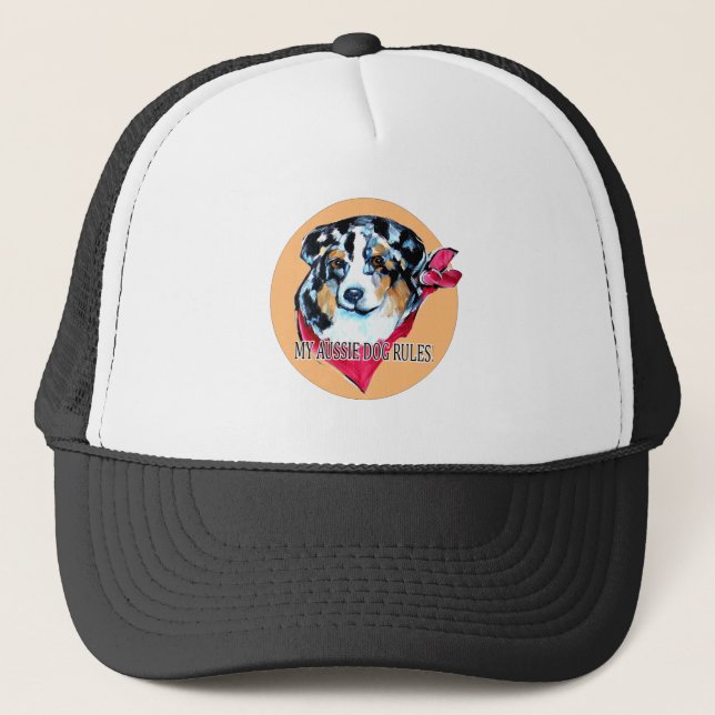 AUSTRALIAN SHEPHERD TRUCKERKAPPE (Vorderseite)