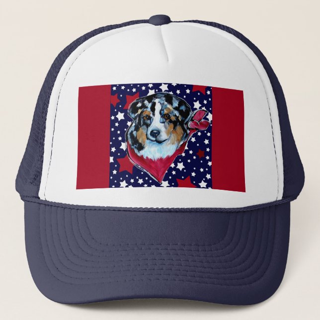 AUSTRALIAN SHEPHERD TRUCKERKAPPE (Vorderseite)