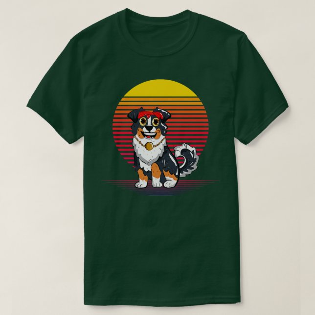Australian Shepherd Vapor T-Shirt (Design vorne)