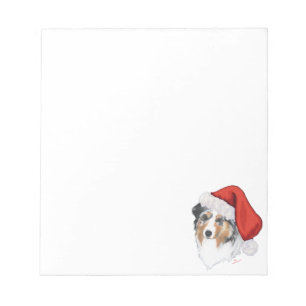 Australian Shepherd Weihnachten Notizblock