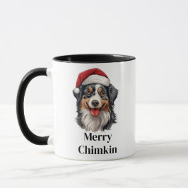 Australian Shepherd Weihnachtsmannmütze Christmas Tasse