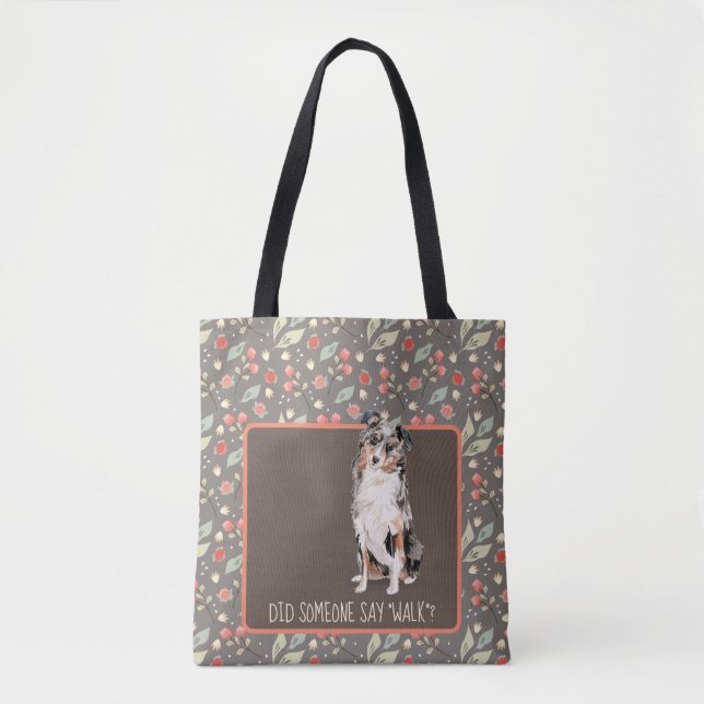 AUSTRALIAN Shepherd Will eine Wandertasche (Vorderseite)