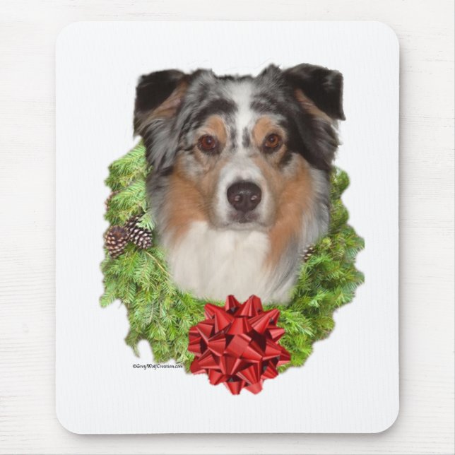 Australian Shepherd Wreath Mousepad (Vorne)