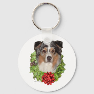 Australian Shepherd Wreath - Schlüsselanhänger
