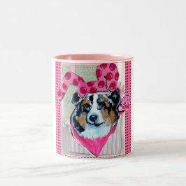 AUSTRALIAN SHEPHERD ZWEIFARBIGE TASSE