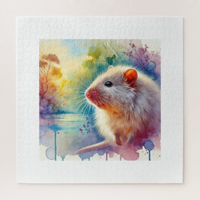 Australian swamp rat 010824AREF143 - Watercolor Puzzle (Vertikal)