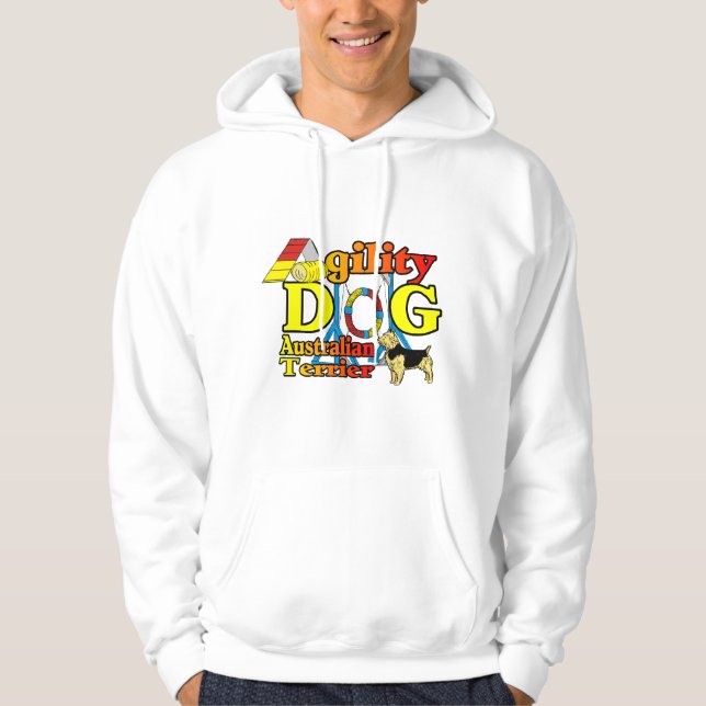 Australian_Terrier_Agility Hoodie (Vorderseite)