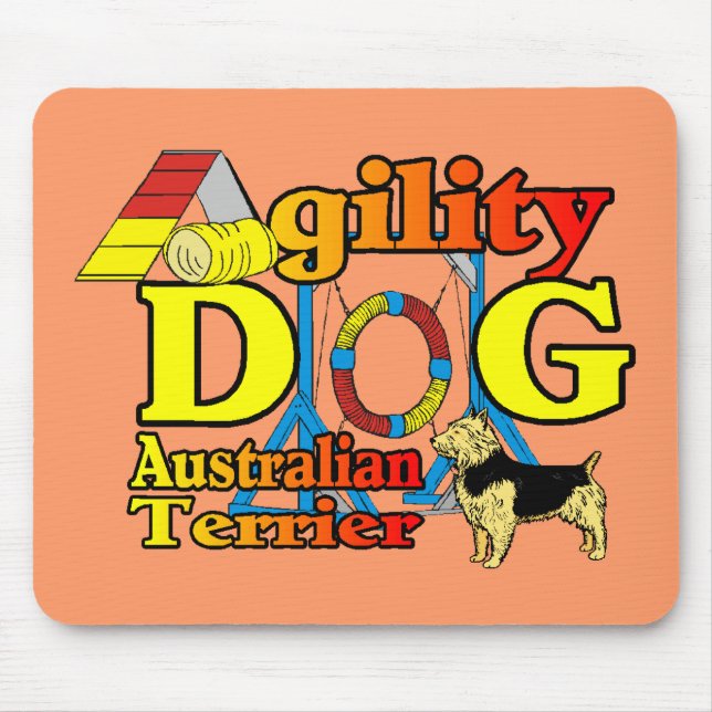 Australian_Terrier_Agility Mousepad (Vorne)