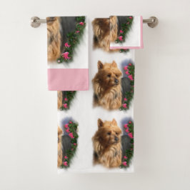 Australian Terrier Art Badhandtuch Set