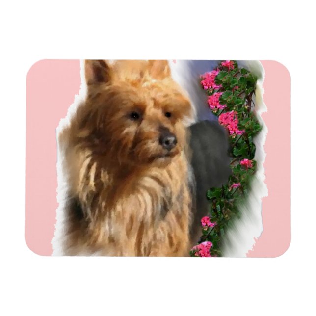 Australian Terrier Art Magnet (Horizontal)