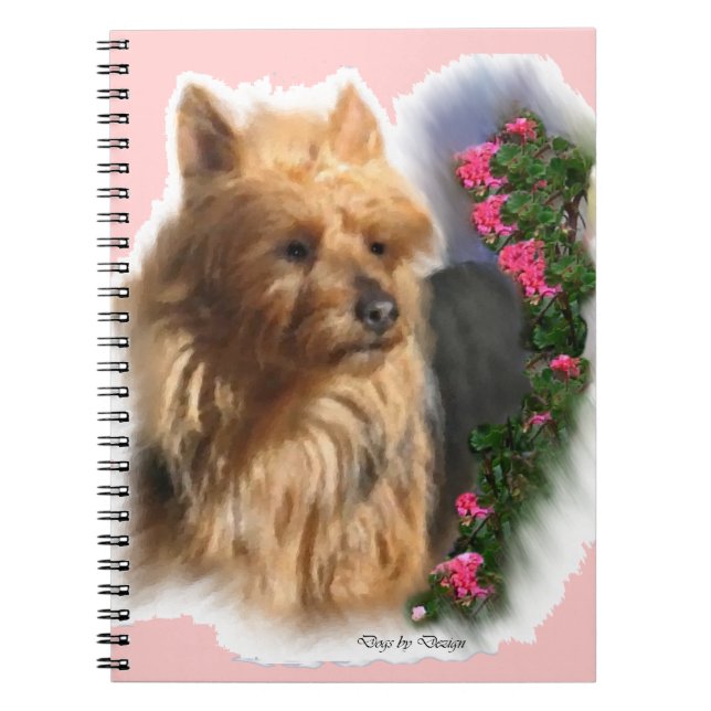 Australian Terrier Art Notizblock (Vorderseite)
