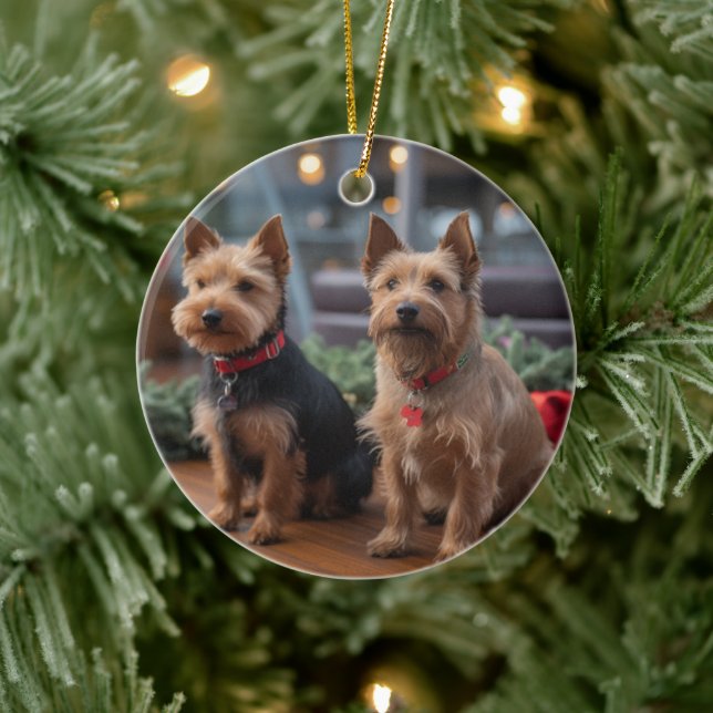 Australian Terrier Christmas Cruise: Pawsome Keramik Ornament (Baum)