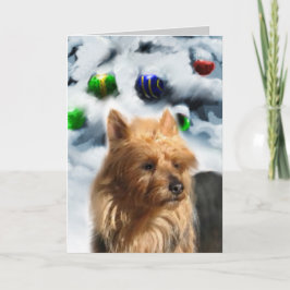 Australian Terrier Christmas Geschenke Feiertagskarte