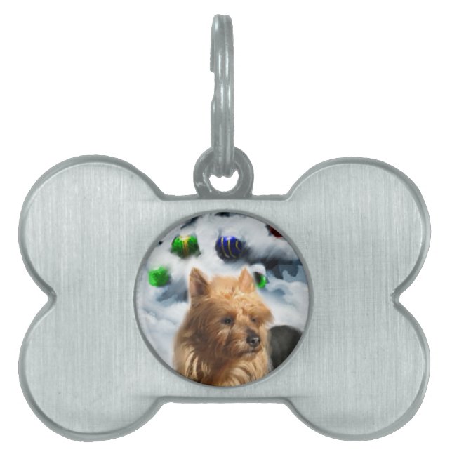 Australian Terrier Christmas Tiermarke (Vorderseite)