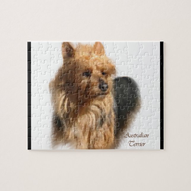 Australian Terrier Dog Art Puzzle (Horizontal)