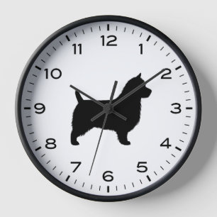 Australian Terrier Dog Breed Silhouette Uhr