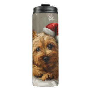 Australian Terrier Dog Christmas Festive Thermosbecher