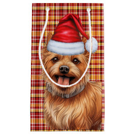 Australian Terrier Dog Holiday Kariert Weihnachten Kleine Geschenktüte
