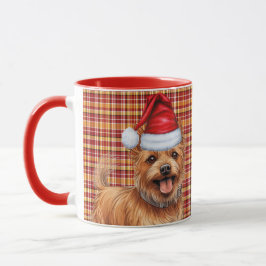 Australian Terrier Dog Holiday Kariert Weihnachten Tasse