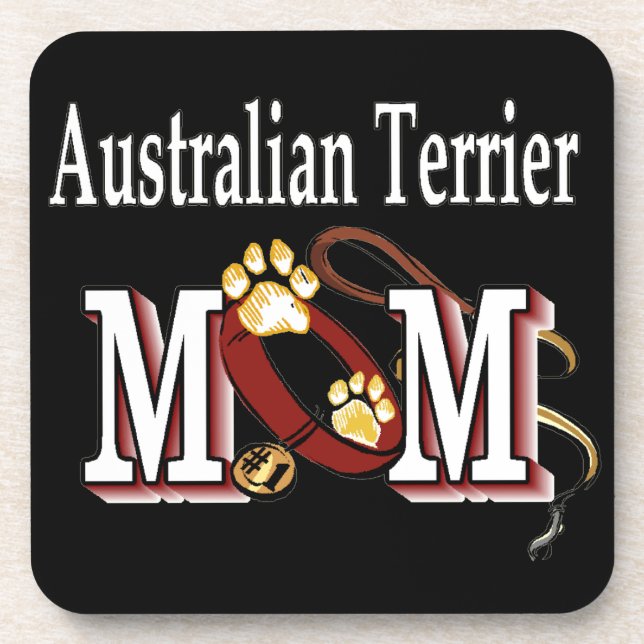 Australian Terrier Dog MAMA Untersetzer (Vorderseite)
