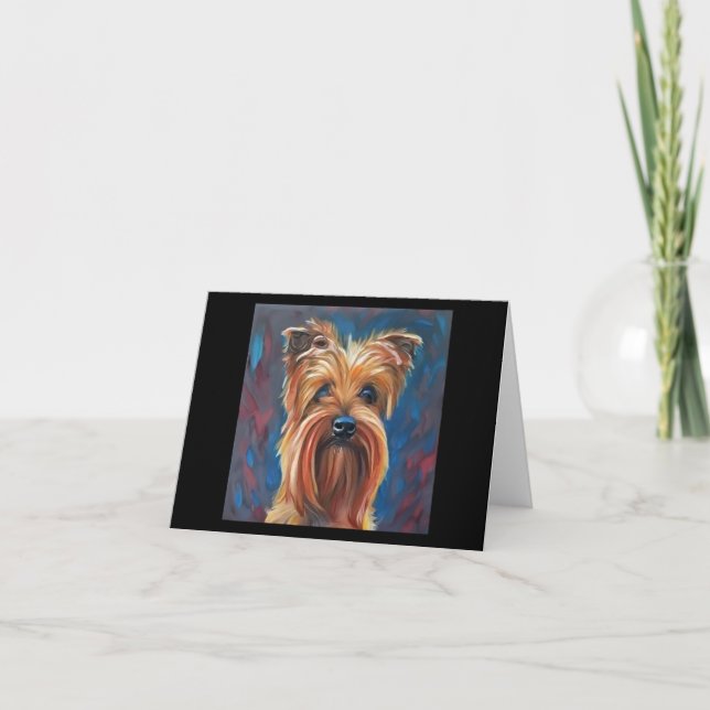 Australian Terrier - Dog Portrait Karte (Vorderseite)
