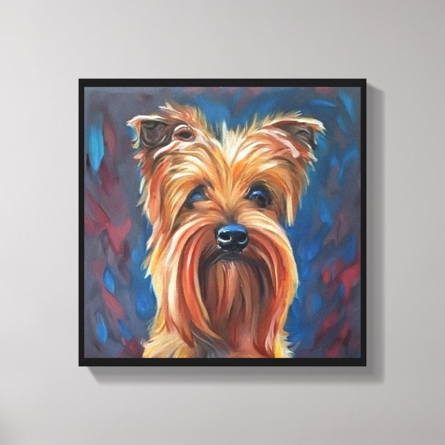 Australian Terrier - Dog Portrait Leinwanddruck (Vorderseite)