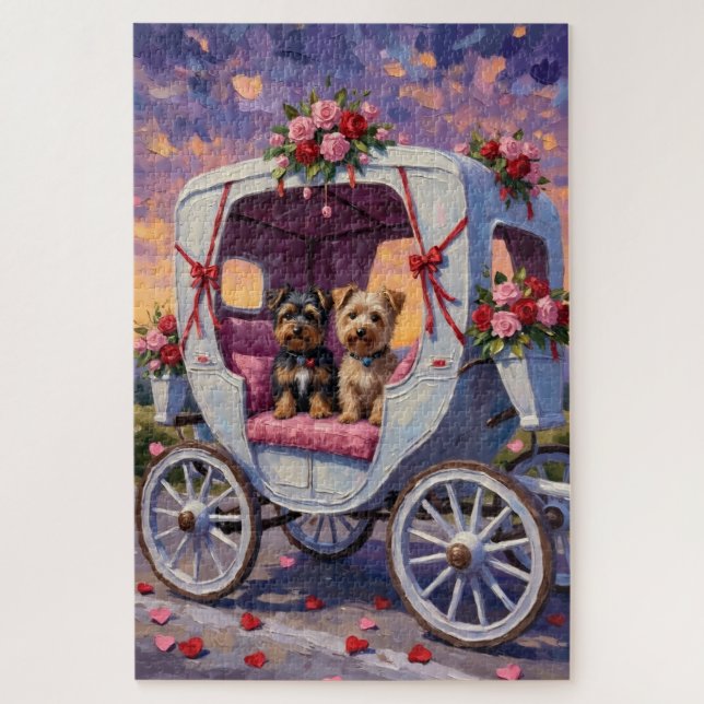Australian Terrier Dog Valentine's Day  Puzzle (Vertikal)