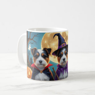 Australian Terrier Dogs Pumpkin Halloween Funny Kaffeetasse