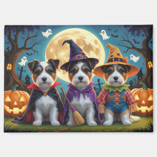 Australian Terrier Dogs Pumpkin Halloween Funny Magnet